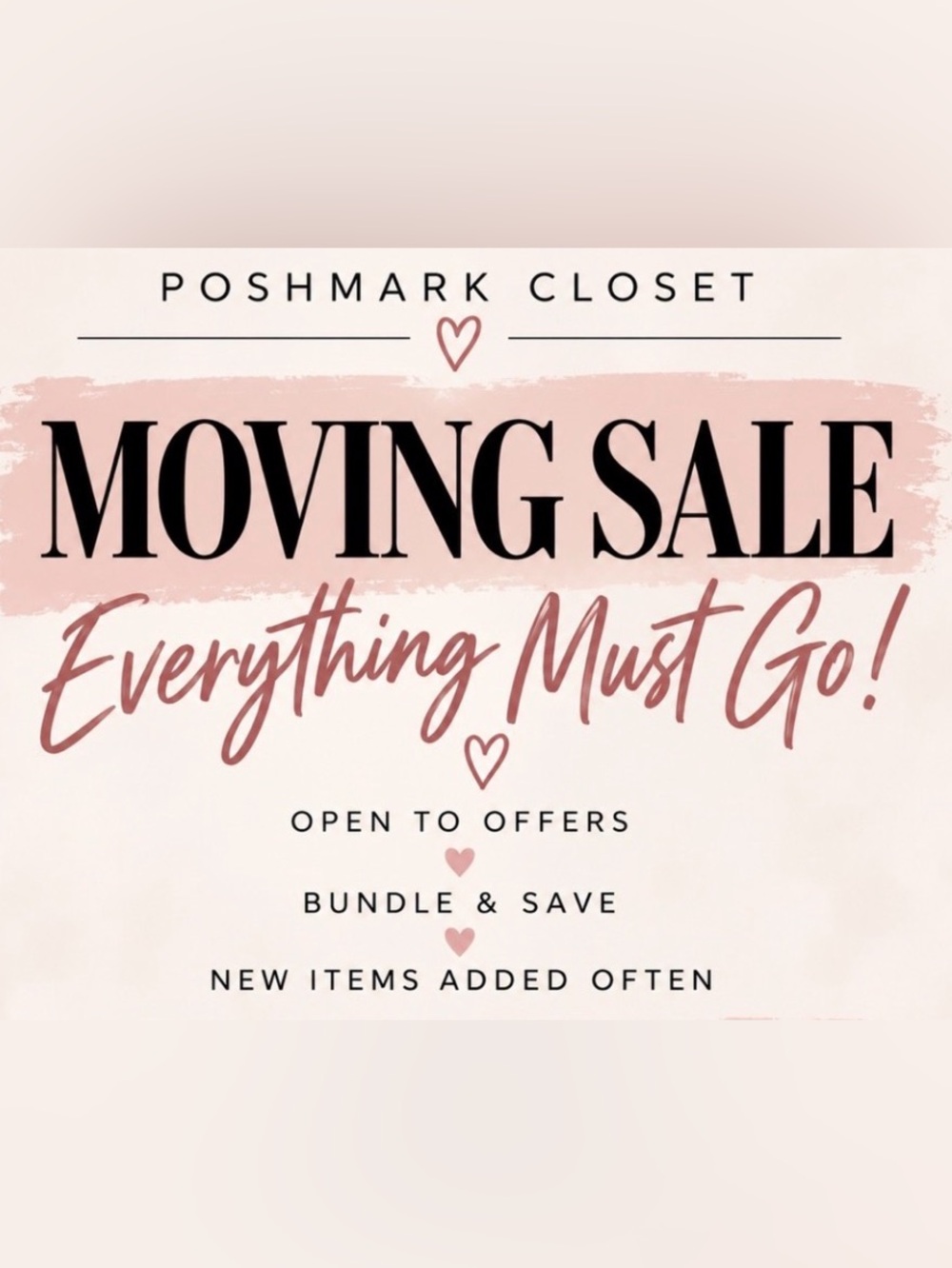 Moving Sale